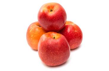 red apples isolated