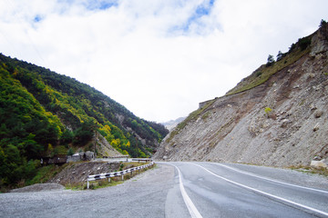 Beautiful view of mountains in Russia