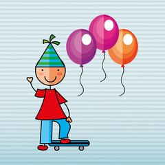 Obraz premium happy children on party design 