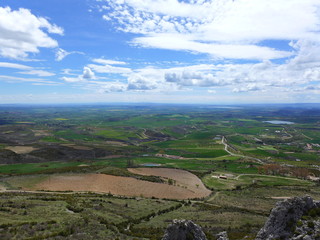 View from Loarre Castle, Province of Huesca, Spain