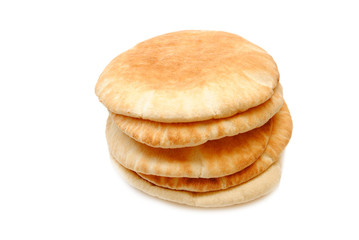 Garlic Pita Pocket Bread Stacked