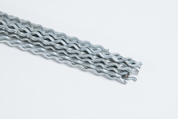 Closeup of lots of metal wire
