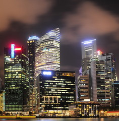 Fototapeta na wymiar Singapore downtown core