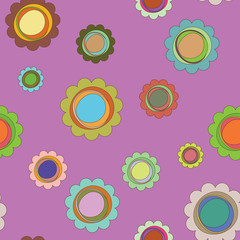 Fototapeta premium pattern of colorful daisies