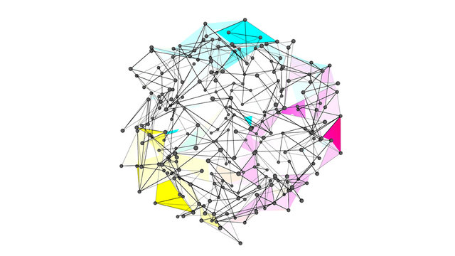 Futuristic Wireframe Geometry Structure 10866