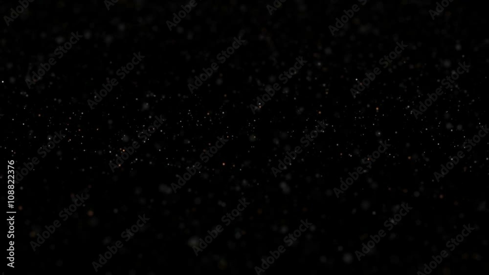 Poster loopable abstract background made of moving blinking particles