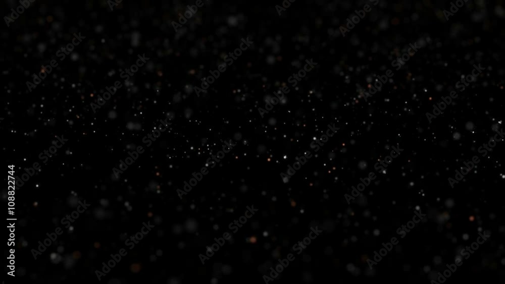 Poster loopable abstract background made of moving blinking particles