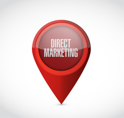 direct marketing pointer sign concept