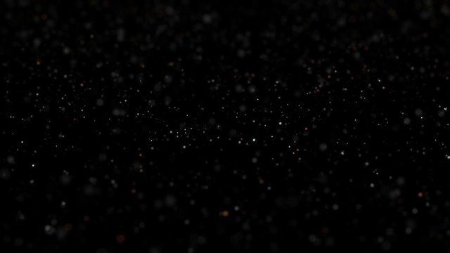 loopable abstract background made of moving blinking particles 

