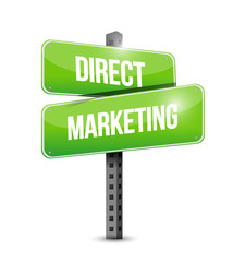 direct marketing road sign concept