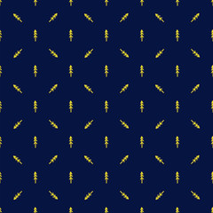 Christmas seamless tree pattern Doodle