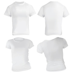 White T-Shirt Design Template