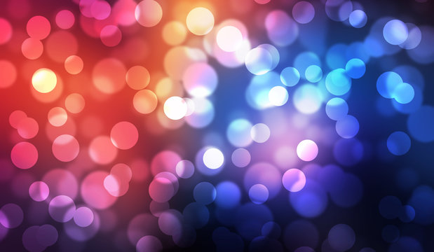 Colorful bokeh abstract illustration graphic background