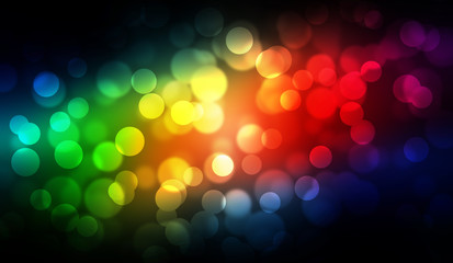 Colorful bokeh abstract illustration graphic background