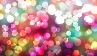 Colorful bokeh abstract illustration graphic background