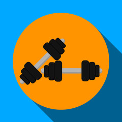 Dumbbell vector illustration