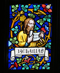 Fototapeta na wymiar Stained Glass - Zechariah