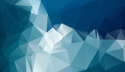 Cold polygonal background
