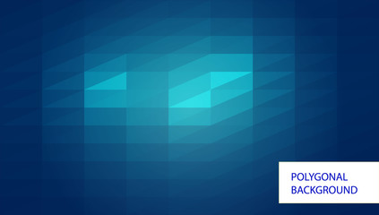 Fototapeta premium Polygonal greeting card mockup