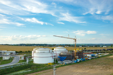 Fototapeta na wymiar Biofuel factory