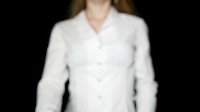 Woman Holds SD Memory Card