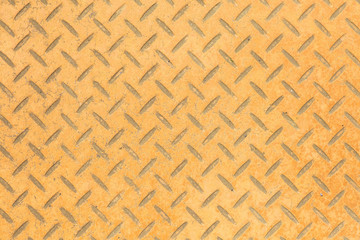 Yellow diamond plate texture and background seamless
