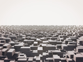 Fototapeta premium Abstract image of cubes background 3d rendering