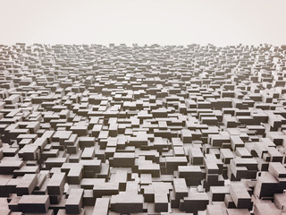 Fototapeta premium Abstract image of cubes background 3d rendering