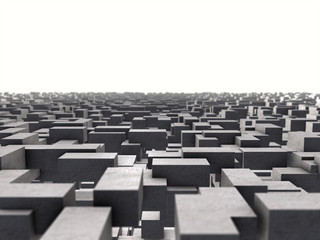 Obraz premium Abstract image of cubes background 3d rendering