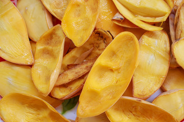 Mango peel at  farmers market