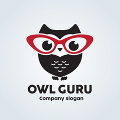 Obraz premium owl logo.cute animal logo.