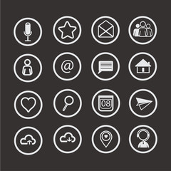 Web icons set. Internet icons collection