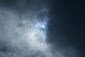 blue sky, sunshine and cloud