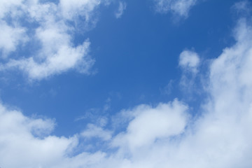 blue sky and clouds