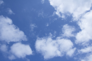 blue sky and clouds
