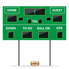 American football Digital LED Dot scoreboard with ball