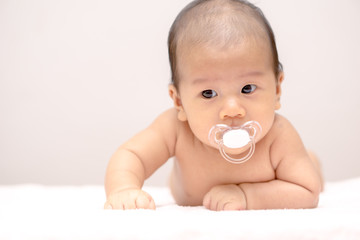 Baby with pacifier