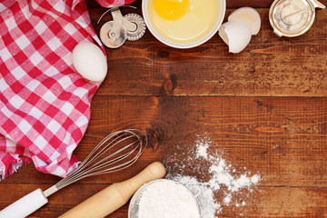 Tools and Ingredients for baking