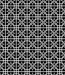 Vector pattern. Repeating geometric abstract flowers