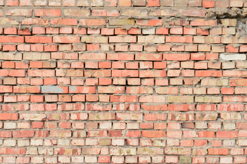 Brick texture with scratches and cracks
