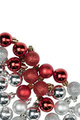 red and silver baubles