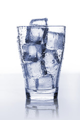 Glass with ice