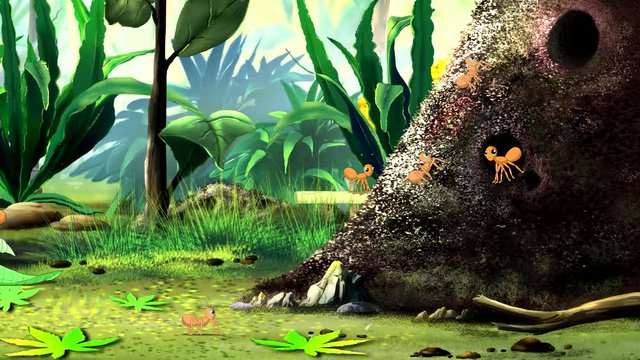 Spring Anthill 
Hard working Ants building Anthill. 4K footage