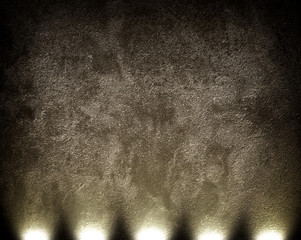 concrete wall with floodlight background