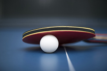Table tennis ball and bat