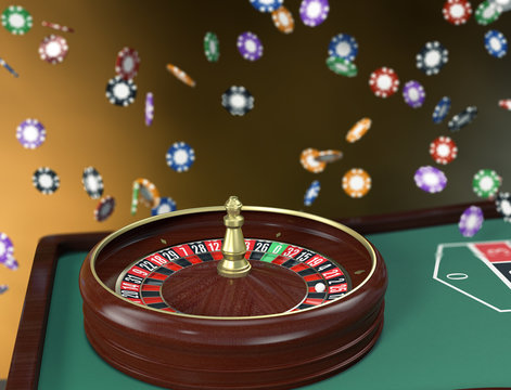 gambling, roulette game