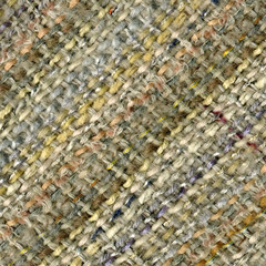 Closeup detail of handwoven woolen fabric