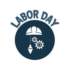 Labor day text sign