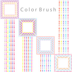 colorful brush