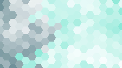 Fototapeta na wymiar Pastel blue geometric hexagon pattern without contour.